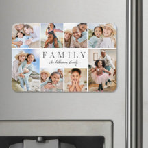 Gepersonaliseerde naam familie fotocollage