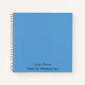 Gepersonaliseerde naam Family Memories Blue Journa Notitieboek (Voorkant)