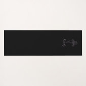 Gepersonaliseerde naam Februari Iris Geboortebloem Yogamat (Achterkant (horizontaal))