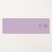 Gepersonaliseerde naam Februari Iris Geboortebloem Yogamat (Voorkant (horizontaal))