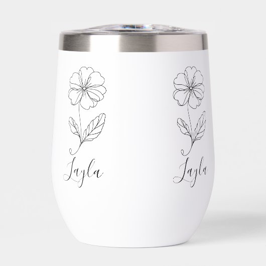 Gepersonaliseerde naam Februari sleutelbloem Geboo (Voorkant)