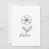 Gepersonaliseerde naam Februari sleutelbloem Geboo Kaart (Voorkant)