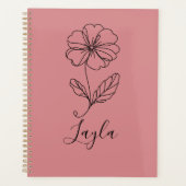 Gepersonaliseerde naam Februari sleutelbloem Geboo Planner (Voorkant)