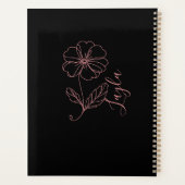 Gepersonaliseerde naam Februari sleutelbloem Geboo Planner (Achterkant)