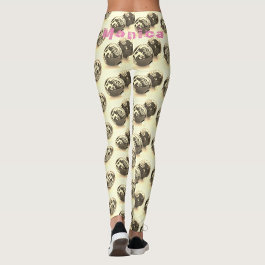 Gepersonaliseerde naam Fitness Leggings (Achterkant)