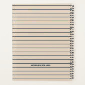 Gepersonaliseerde naam Floral Waterverf Garden Planner (Achterkant)