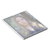 Gepersonaliseerde naam & fotosjabloon notitieblok (Schuin)