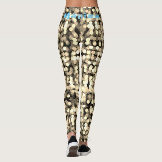 Gepersonaliseerde naam Funky Leggings (Achterkant)