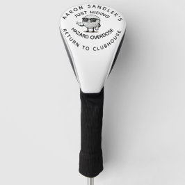 Gepersonaliseerde naam Funny Lost Golf Ball Golfheadcover