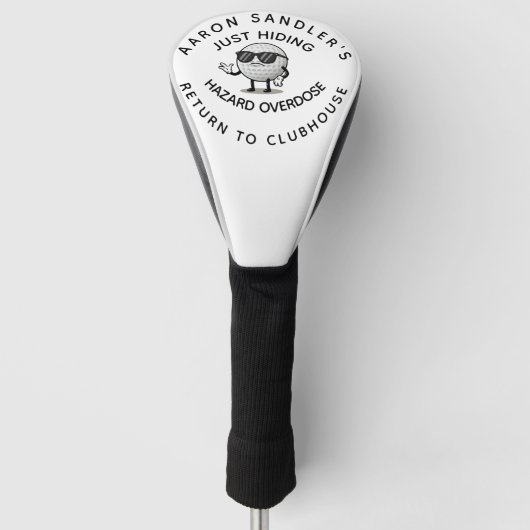 Gepersonaliseerde naam Funny Lost Golf Ball Golfheadcover (Voorkant)