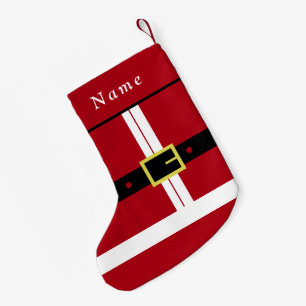 Gepersonaliseerde naam Funny Santa Christmas Stock Kleine Kerstsok