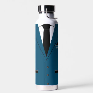 Gepersonaliseerde naam Funny Water Bottle Blue Sui Waterfles