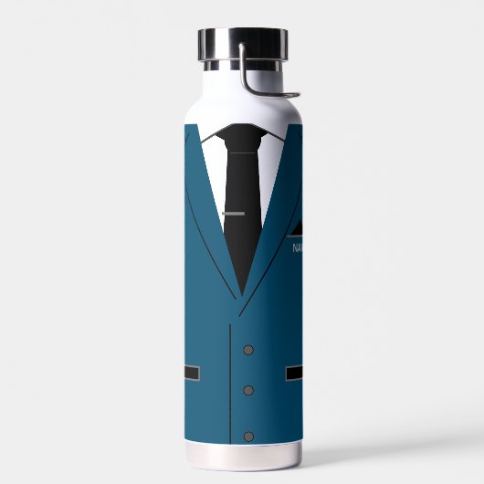 Gepersonaliseerde naam Funny Water Bottle Blue Sui Waterfles (Links)
