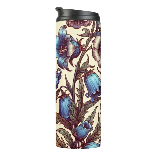 Gepersonaliseerde Naam Geboortebloem Juli 16 oz Thermosbeker (Geroteerd rechts)