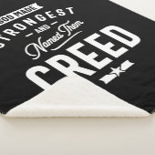 Gepersonaliseerde naam geboortedag gecrediteerd sherpa deken (3/4)