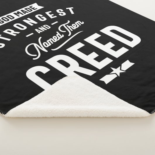 Gepersonaliseerde naam geboortedag gecrediteerd sherpa deken (3/4)