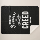 Gepersonaliseerde naam geboortedag gecrediteerd sherpa deken (Voorkant (horizontaal))