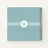 Gepersonaliseerde naam geboortedatum eenvoudige bl notitieboek (Achterkant)