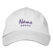 Gepersonaliseerde naam geborduurde pet (Voorkant)