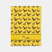 Gepersonaliseerde naam gele adelaars fleece deken (Voorkant)