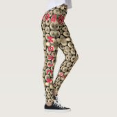 Gepersonaliseerde naam Gele potlood Leggings (Rechts)