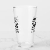Gepersonaliseerde naam gemaakt in jaar glas (Links)