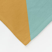 Gepersonaliseerde naam Geometrische roze blauwe pa Fleece Deken (Hoek)