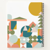Gepersonaliseerde naam Geometrische vormen Moderne Notitieboek (Achterkant)