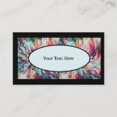 Gepersonaliseerde naam Glas in lood Abstract Visitekaartje (Voorkant)