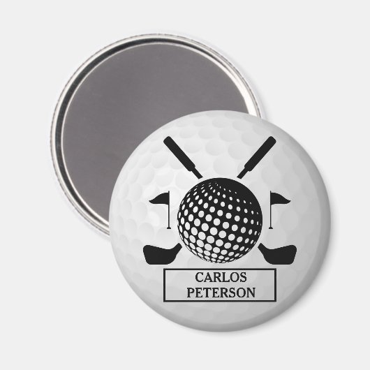Gepersonaliseerde naam Golf Ball Magneet (Voorkant / Achterkant)