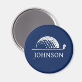 Gepersonaliseerde naam Golf Club Ball Magneet (Voorkant / Achterkant)