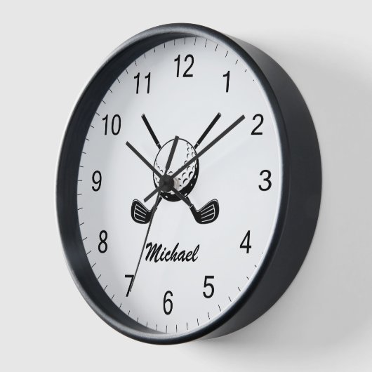 Gepersonaliseerde Naam Golf stick bal Golfer Golfe (Hoek)