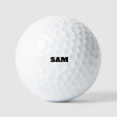 Gepersonaliseerde naam golfbal golfballen (Voorkant)
