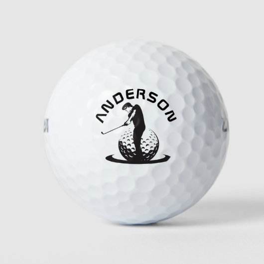 Gepersonaliseerde naam golfballen (Voorkant)