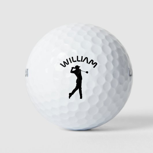 Gepersonaliseerde naam golfballen (Voorkant)