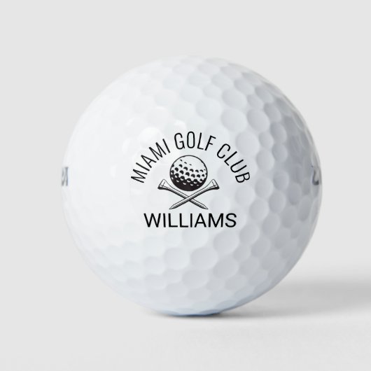 gepersonaliseerde naam golfballen (Voorkant)