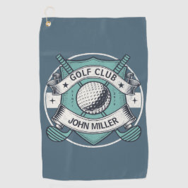 Gepersonaliseerde naam golfclub ontwerp golfhanddoek