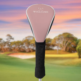 Gepersonaliseerde naam Golfclubs Dusty Roos Roze Golfheadcover