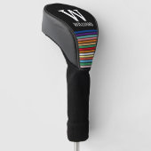 gepersonaliseerde naam golfheadcover (Schuin)