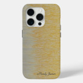 Gepersonaliseerde Naam Goud en Zilveren Assemblage Case-Mate iPhone Case (Achterkant)
