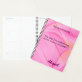 Gepersonaliseerde naam Gradient Pink Afspraak Planner (Display)