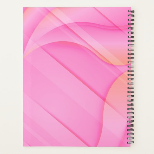 Gepersonaliseerde naam Gradient Pink Afspraak Planner (Achterkant)