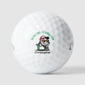 Gepersonaliseerde naam grappig golfballen (Voorkant)