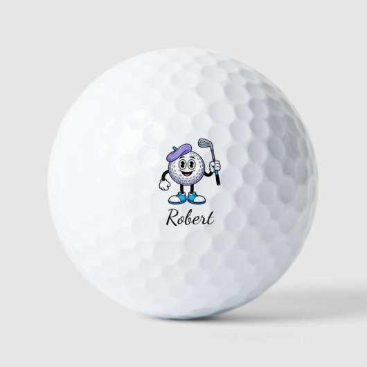 Gepersonaliseerde naam  Grappig Golfballen (Voorkant)