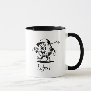 Gepersonaliseerde naam grappig karakter  mok