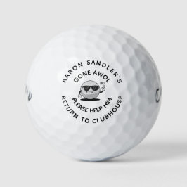 Gepersonaliseerde naam Grappig Verloren Golfballen