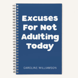 Gepersonaliseerde Naam Grappig Volwassen Quote voo Notitieboek