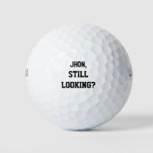 Gepersonaliseerde Naam Grappige Verloren Golf fami Golfballen (Voorkant)