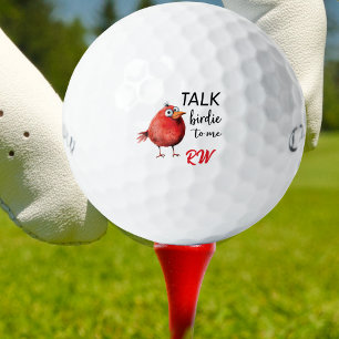 Gepersonaliseerde naam grappige vogeltje golfballen