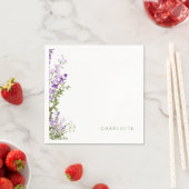 Gepersonaliseerde naam Greenery Lavendel Douche Servet (Insitu)